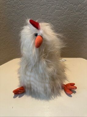 Jellycat London “Chelsea Chicken” Plush Stuffed Animal Wild Hair NWT READ BELOW